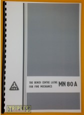 TOS MN80A Centre Lathe. Operation Instructions. TOS MN80A Centre Lathe. Operation Instructions.
