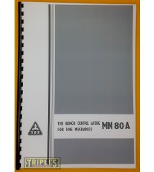 TOS MN80A Centre Lathe. Operation Instructions. TOS MN80A Centre Lathe. Operation Instructions.