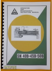 TOS SN 40B-45B-50B Lathe Operation and Maintenance Manual. TOS SN 40B-45B-50B Lathe Operation and Maintenance Manual.