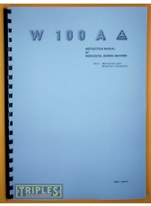 TOS W100A Horizontal Boring Machine Instruction Manual. TOS W100A Horizontal Boring Machine Instruction Manual.