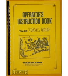 Takisawa TAL 510. Operators Instruction Book.