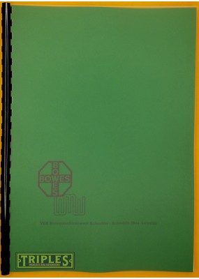 WMW (Bowes) BR40 x 1250 Radial Drilling Machine Operating Manual (1960)