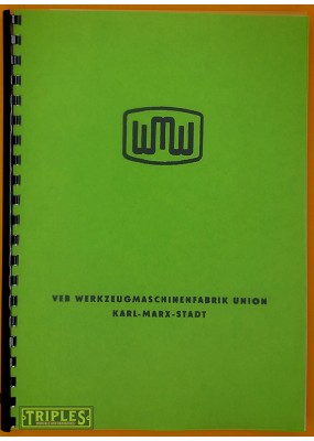 WMW Union DLZ-500 DLZ-630 DLZ-800 Lathe Operation Manual.