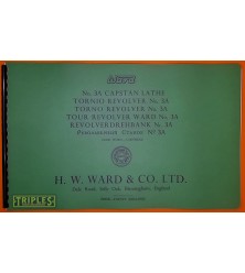 Ward No.3A Capstan Lathe Parts Manual. Ward No.3A Capstan Lathe Parts Manual.