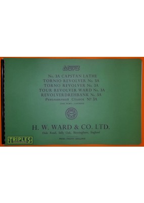 Ward No.3A Capstan Lathe Parts Manual.