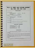 Warren and Brown Series 212 Valve Refacing Machines. Operating Instructions and Parts Layout.