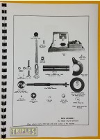 Warren and Brown Series 212 Valve Refacing Machines. Operating Instructions and Parts Layout.