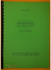 Weiler Series LZ280 11" Swing, Quick Change Centre Lathe. Instruction Manual.