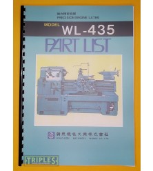 Whacheon WL-435 Precision Engine Lathe Parts List.