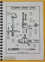 Warren & Brown-Repco Type 241000 Model Heavy Duty Valve Refacing Machine. Operating Instructions & Parts Layouts.