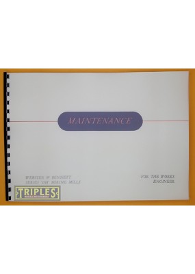 Webster & Bennett Series DH Boring and Turning Mills Maintenance Instructions and Parts List.